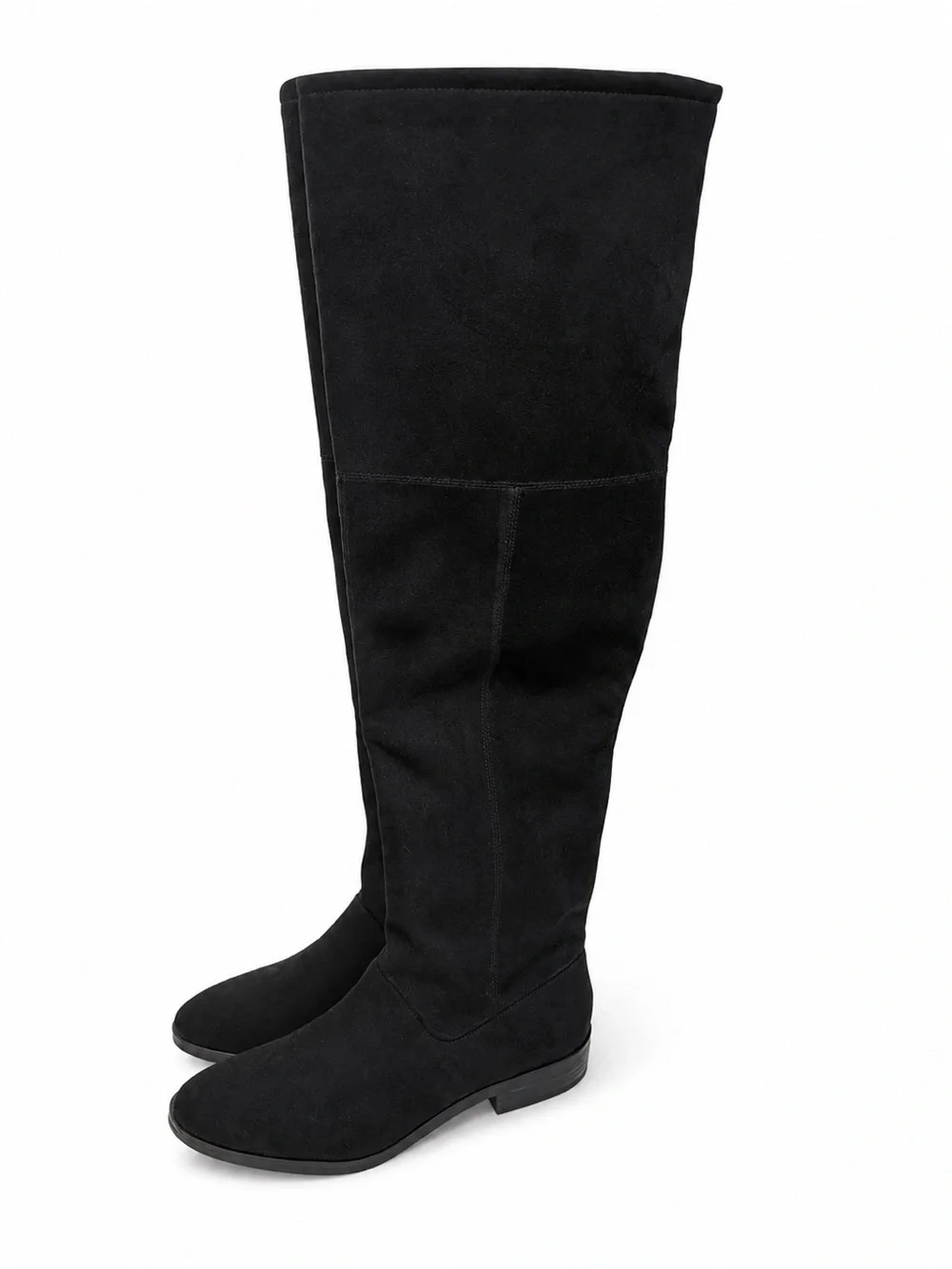 Zara Black Over-the-Knee Flat Boots Size 41